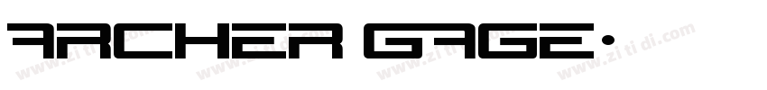 Archer Gage字体转换